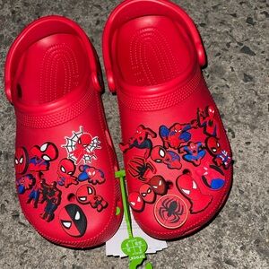 CROCS Kids Red Spider Hero Slippers